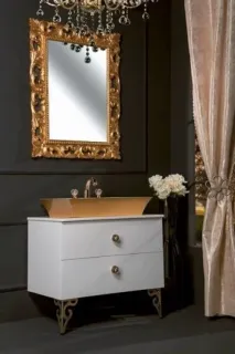 Зеркало Armadi Art NeoArt 515-м 75 см массив дерева золото